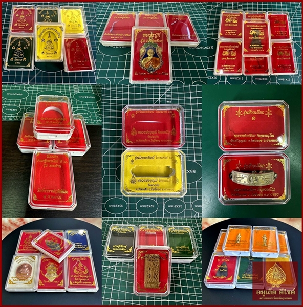 กล่องพลาสติกใส่เหรียญองค์ลอย  1 องค์ มีให้เลือกหลากหลาย